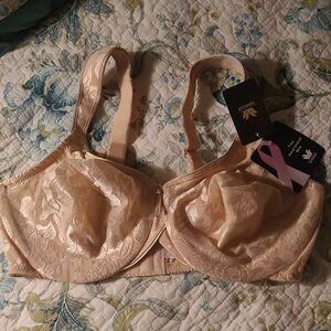 Wacoal Cream Floral Lace Bra